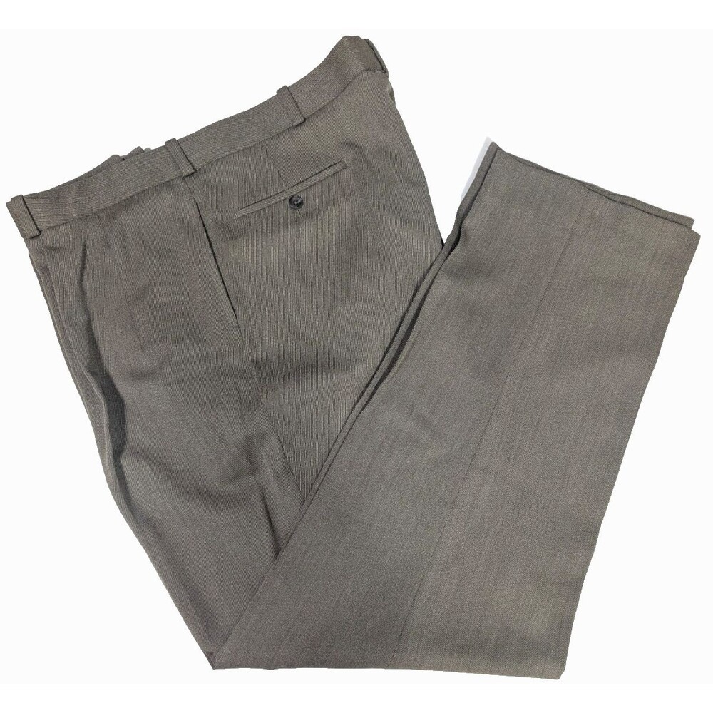 Barry Bricken Men's Dress Pants Gray 42 x 34 VTG